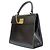 Céline Borsa in pelle nera Gancini di Celine Nero - vista 3