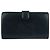 Chanel Vintage Coco Mark Clasp Black Leather Long Wallet