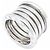 Bulgari Anello B.zero1 5 bande in oro bianco 18K Bvlgari