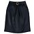 Saia de lã e nylon com fivela adornada com strass Chanel preta 2009 Preto