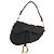 Borsa Classica Saddle Dior in Tela Nera