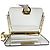 Borsa a spalla Salvatore Ferragamo Gancini con hardware dorato trasparente - vista 9