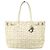 Dior Christian Cannage Canvas Panarea Schultertasche Weiß