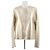 Chaqueta Longchamp de cuero dorada con charreteras Dorado