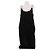 Céline Vestido largo negro de seda