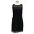Karl Lagerfeld Kleid mit Fransen Schwarz
