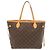 Louis Vuitton Neverfull MM Monogram Tote Bag Braun