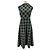 Zara Langes grünes Tartan-Kleid