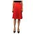 Prada Falda midi plisada roja - talla UK 8