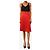 Prada Falda midi plisada roja - talla UK 8 - vista 2