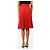 Prada Falda midi plisada roja - talla UK 8 - vista 3