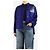 Loewe Leinenmischjacke mit Anagram-Patch in Blau - Größe UK 10 - Ansicht 3