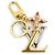 Charm Borsa New Wave Louis Vuitton Argento D'oro