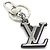 Charm per borsa in metallo nero e argento Louis Vuitton