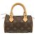 Borsa a mano Mini Speedy Monogram Louis Vuitton Marrone - vista 2