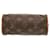 Borsa a mano Mini Speedy Monogram Louis Vuitton Marrone - vista 3