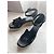 Sandali con zeppa Hermès Elda in pelle nera Nero - vista 7