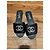 Sandali in pelle nera Chanel con perle CC Nero - vista 10
