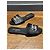 Sandali in pelle nera Chanel con perle CC Nero - vista 7