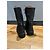 Botas de combate de cuero negro con hebilla Fendi - vista 8