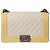 Borsa Chanel Boy Flap in pelle color crema Crudo