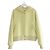 Chaqueta con capucha de cachemira de doble cara amarillo ácido Hermès