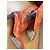 Bottega Veneta Botas altas de cuero naranja con bordados - vista 3