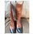 Botas altas de cuero marrón Gucci Castaño - vista 4