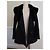 Abrigo Burberry Negro de Lana y Cachemira con Cuello de Piel de Conejo - vista 5