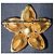 Spilla vintage Yves Saint Laurent "Fiore" – Cristalli e metallo dorato Gold hardware - vista 4