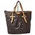 LOUIS VUITTON Borsa a Spalla Monogram Palermo GM Marrone/Beige
