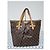 LOUIS VUITTON Borsa a Spalla Monogram Palermo GM Marrone/Beige - vista 15
