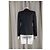 Saint Laurent Schwarze Jacke mit satinierten Revers - Ansicht 2