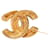 Timeless Spilla Logo Matelassé Coco di Chanel D'oro  - vista 3