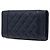 Cartera larga bi-fold Chanel Coco Mark Mademoiselle con cierre giratorio Azul marino - vista 2