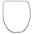 Collana Lunga Bassa in Catena Monogram Louis Vuitton Argento Multicolore