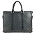 Bolso tote Damier Graphite N40024 de Louis Vuitton Negro