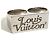 Louis Vuitton Silberring Doppelt Quadrat LV Strass Accessoire