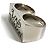 Louis Vuitton Silberring Doppelt Quadrat LV Strass Accessoire - Ansicht 4