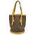 Borsa Tote Bucket PM Monogram Louis Vuitton Marrone