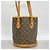 Borsa Tote Bucket PM Monogram Louis Vuitton Marrone - vista 11