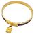 Hermès Hermes Kelly Bangle in Gold Plated Leather Blue Golden