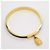 Hermès Hermes Kelly Bangle in Gold Plated Leather Blue Golden - view 2