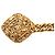 Chanel Gold Plated CC Diamant Charm Kette Gürtel Golden - Ansicht 2