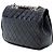 Borsa a tracolla intrecciata in pelle di agnello trapuntata nera Chanel Nero - vista 2