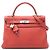 Hermès Arancione Clemence Kelly II Retourne 32 Rosso