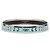 Hermès Blau schmaler Blumenblatt Emaille-Armband 62