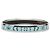 Hermès Blau schmaler Blumenblatt Emaille-Armband 62 - Ansicht 2