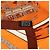 Bufanda de seda Hermès Naranja Jeu des Omnibus et Dames Blanches - vista 2