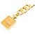 Kette mit Charm in Form einer vergoldeten Parfümflasche von Chanel Golden - Ansicht 2